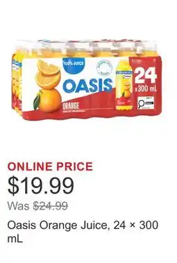 Costco Oasis Orange Juice, 24 × offer