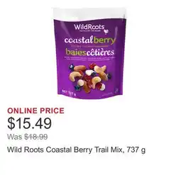 Costco Wild Roots Coastal Berry Trail Mix offer