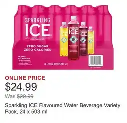 Costco Sparkling ICE Flavoured Water Beverage Variety Pack offer