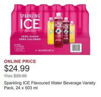 Costco Sparkling ICE Flavoured Water Beverage Variety Pack offer