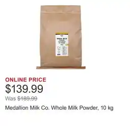 Costco Medallion Milk Co. Whole Milk Powder offer