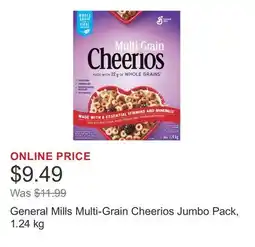 Costco General Mills Multi-Grain Cheerios Jumbo Pack offer