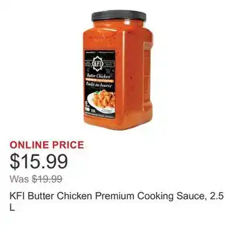 Costco KFI Butter Chicken Premium Cooking Sauce offer