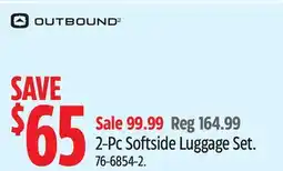 Canadian Tire Outbound 2-Pc Softside Luggage Set offer