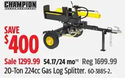 Canadian Tire 20-Ton 224cc Gas Log Splitter offer