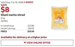 Costco Silani nacho shred offer
