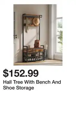 Wayfair Hall Tree With Bench And Shoe Storage offer