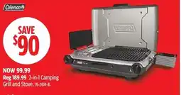 Canadian Tire Coleman 2-in-1 Camping Grill and Stove offer
