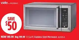Canadian Tire vida... PADERNO 1.1 Cu-Ft Stainless-Steel Microwave offer