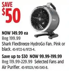 Canadian Tire Shark FlexBreeze HydroGo Fan offer
