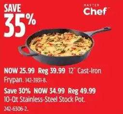 Canadian Tire MASTER Chef 12" Cast-Iron Frypan offer