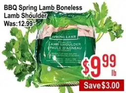 Skyland Foodmart BBQ Spring Lamb Boneless Lamb Shoulder offer
