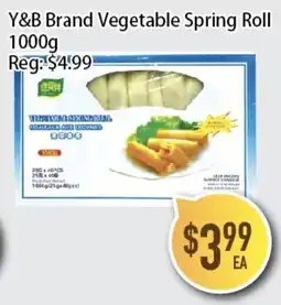 Full Fresh Supermarket Y&B Brand Vegetable Spring Roll offer
