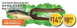 Full Fresh Supermarket Live Green Bass/ Live Eel offer