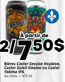 Val-Mont Bières Castor Session Houblon, Castor Soleil Sinalao ou Castor Yakima IPA offer