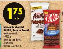Maxi barres de chocolat Kit Kat, Aero ou Crunch offer
