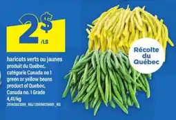 Maxi HARICOTS VERTS OU JAUNES offer