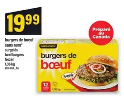 Maxi burgers de boeuf sans nom offer