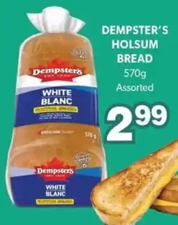 Colemans Dempster's holsum bread offer