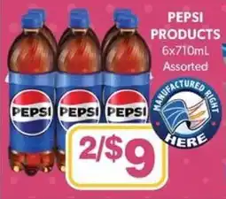 Colemans Pepsi products offer