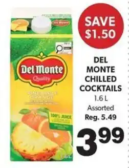 Colemans Del Monte Chilled Cocktails offer