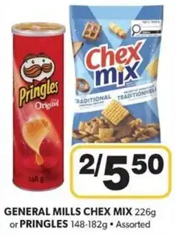 Colemans General mills chex mix or Pringles assorted offer