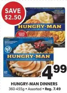 Colemans Hungry-man dinners offer