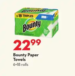 Longo's Bounty Paper Towels offer