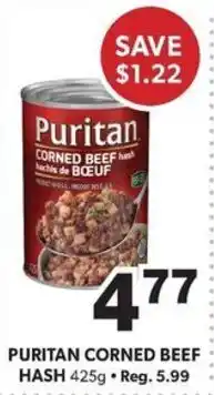Colemans Puritan corned beef hash offer