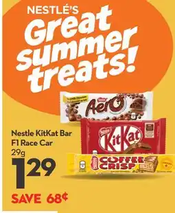 Longo's Nestle KitKat Bar F1 Race Car offer