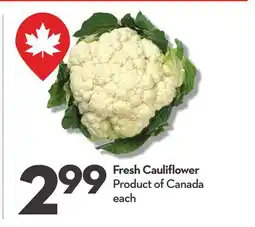 Longo's Fresh Cauliflower offer