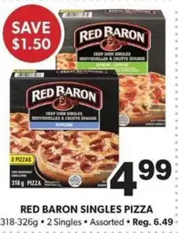 Colemans Red baron singles pizza offer