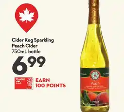 Longo's Cider Keg Sparkling Peach Cider offer