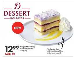 Longo's Longo's Mixed Berry Custard Bar Cake offer
