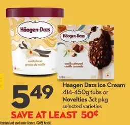 Longo's Haagen Dazs Ice Cream offer