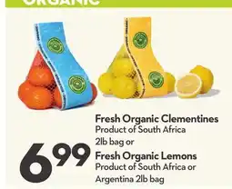 Longo's Fresh Organic Clementines, Fresh Organic Lemons offer