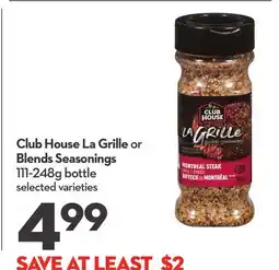 Longo's Club House La Grille or Blends Seasonings offer