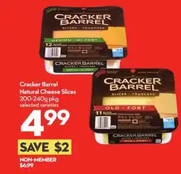 Longo's Cracker Barrel Natural Cheese Slices offer