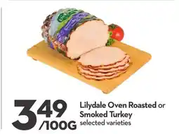 Longo's Lilydale Oven Roasted or Smoked Turkey offer