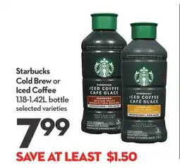 Longo's Starbucks Cold Brew or Iced Coffee offer