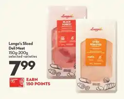 Longo's Longo's Sliced Deli Meat offer