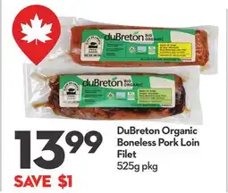 Longo's DuBreton Organic Boneless Pork Loin Filet offer