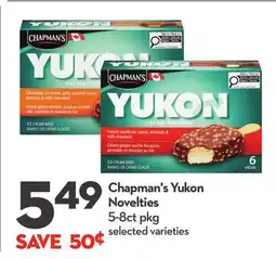 Longo's Chapman's Yukon Novelties offer