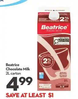 Longo's Beatrice Chocolate Milk offer
