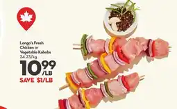 Longo's Longo's Fresh Chicken or Vegetable Kabobs offer