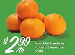Longo's Fresh Orri Mandarins offer
