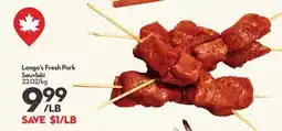 Longo's Longo's Fresh Pork Souvlaki offer