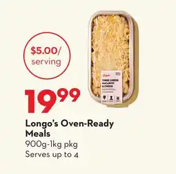 Longo's Longo's Oven-Ready Meals offer