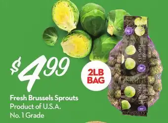 Longo's Fresh Brussels Sprouts offer