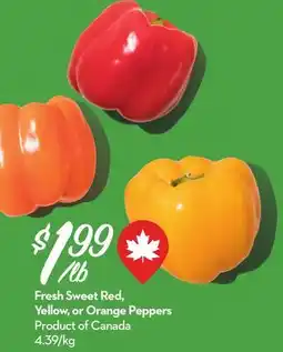 Longo's Fresh Sweet Red, Yellow, or Orange Peppers offer
